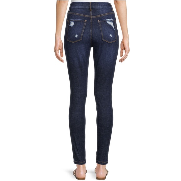 NWT Size 7 Destructed High-Rise Curvy Jeggings jeans from No Boundaries - Picture 4 of 8